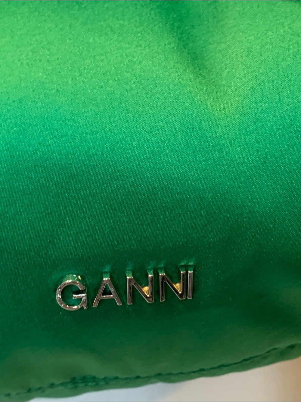 Ganni Emerald Green Shoulder Bag - Picture 2 of 4